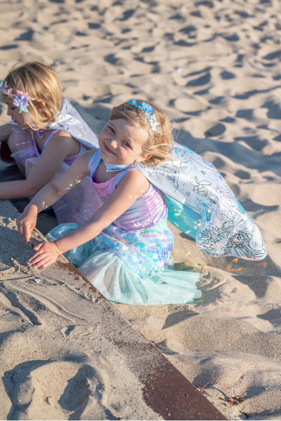 color a cape mermaid