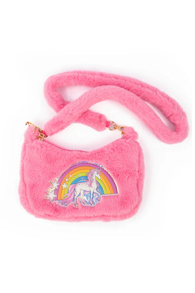rainbow cuddle crossbody purse