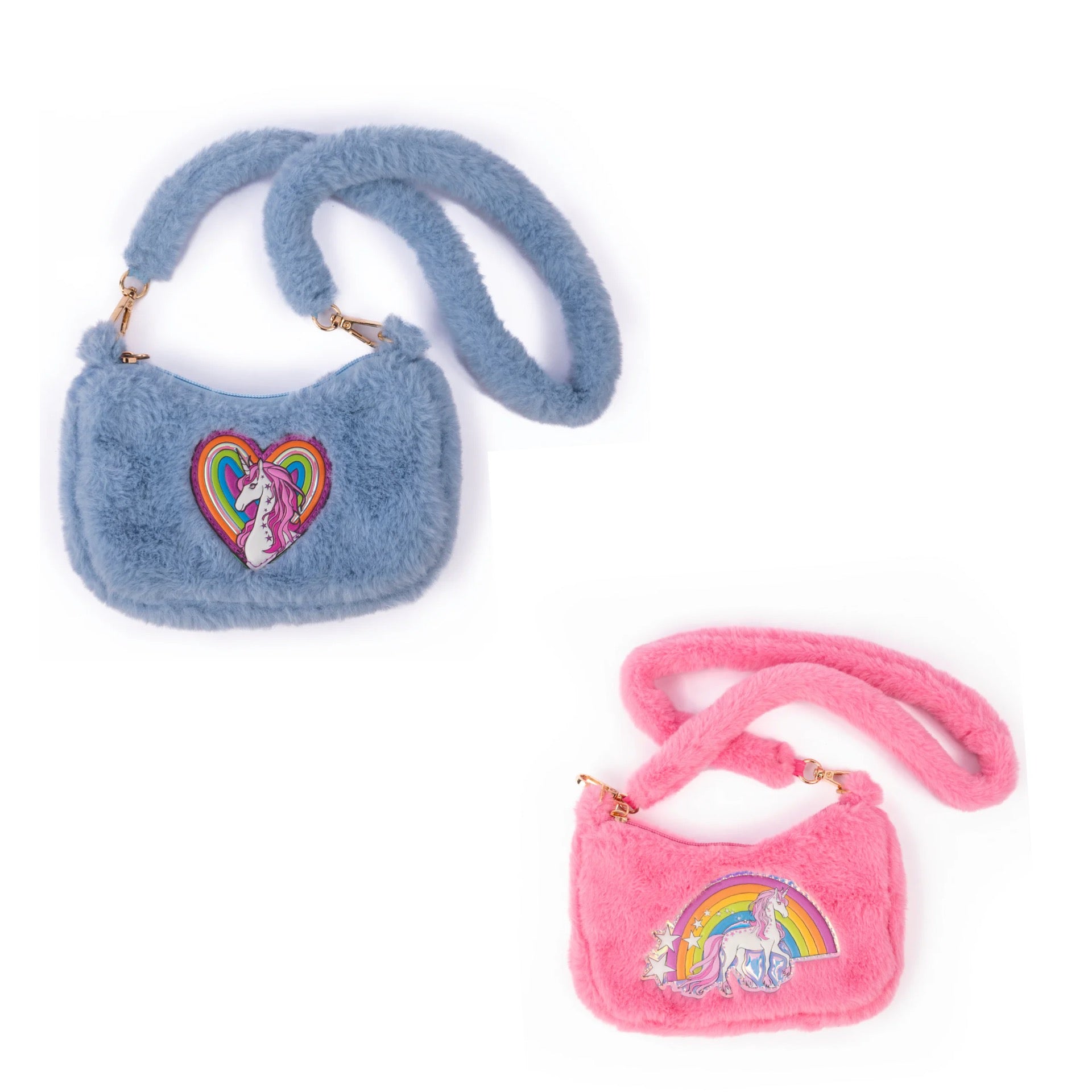 rainbow cuddle crossbody purse