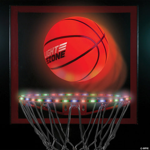 glow basketball court set