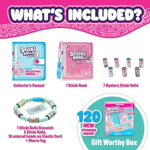 sticki rolls with sticki book series 3