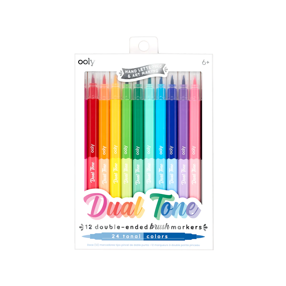 dual tone - double ended brush markers