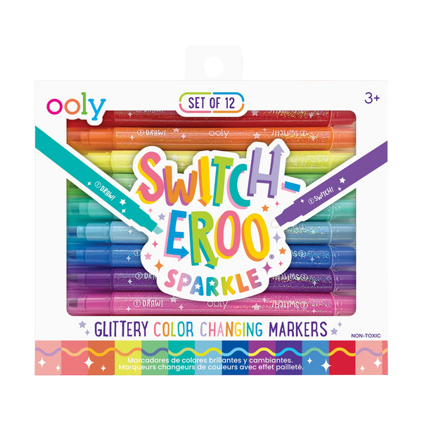 switch-eroo sparkle - glittery color changing markers