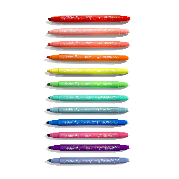 switch-eroo sparkle - glittery color changing markers