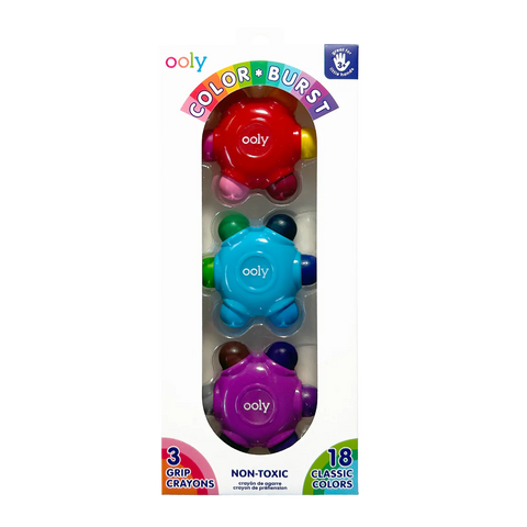 color burst - grip crayons