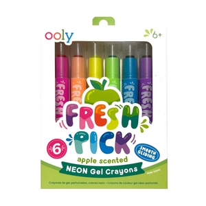 fresh pick apple scented neon gel crayons