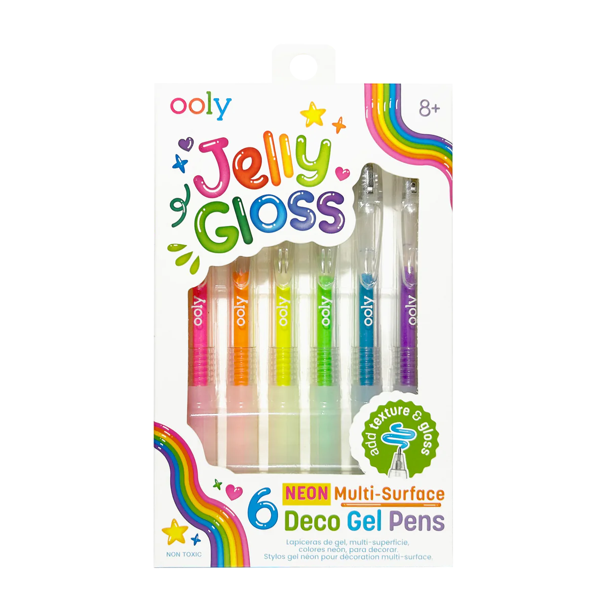 jelly gloss neon multi-surface gel pens