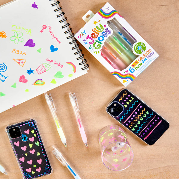 jelly gloss neon multi-surface gel pens
