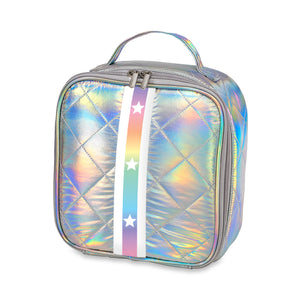 iridescent diamond lunchbox with gradient stars