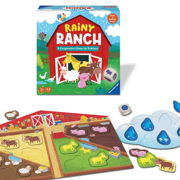 rainy ranch - a cooperative game for toddlers