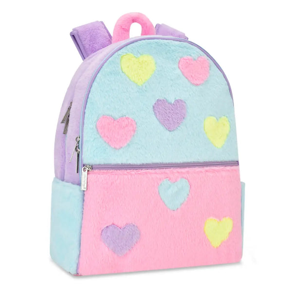 hearts color block small backpack