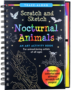 scratch and sketch - nocturnal animals