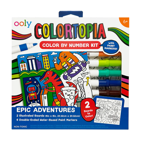 colortopia color by number kit