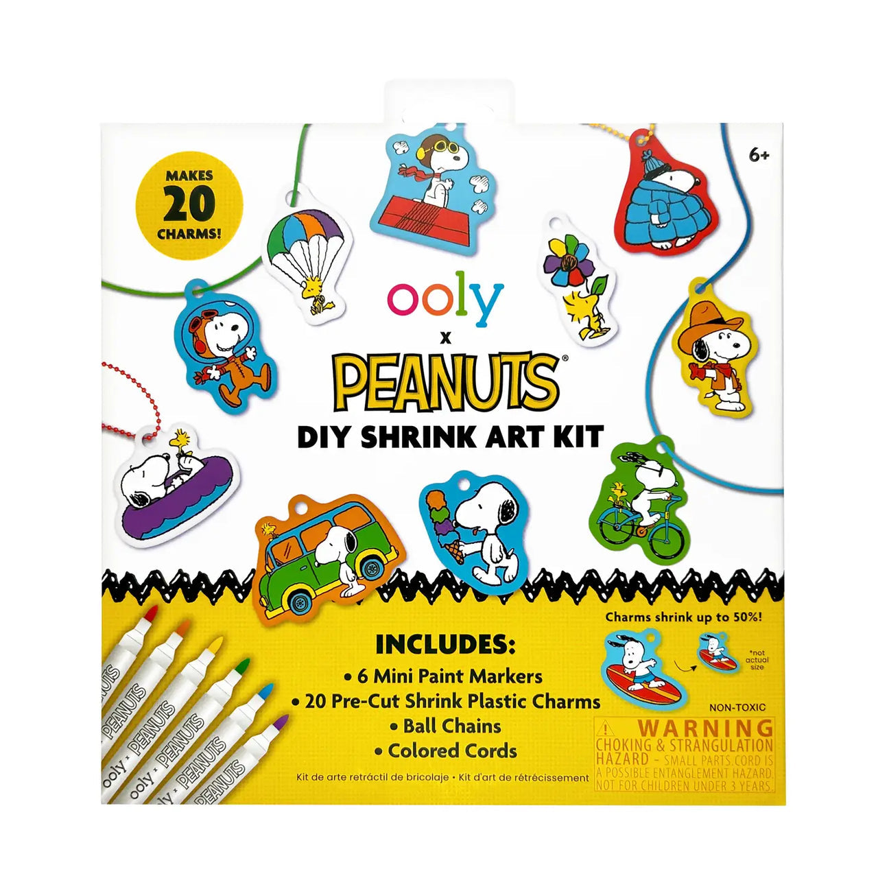 peanuts diy shrink art kit