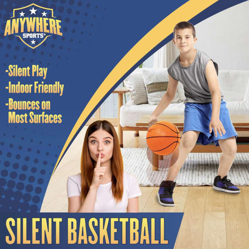 silent basketball with hoop