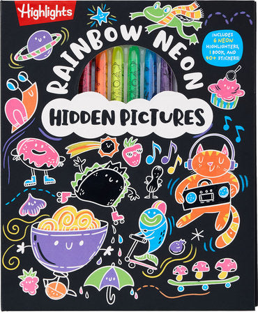 rainbow neon hidden pictures