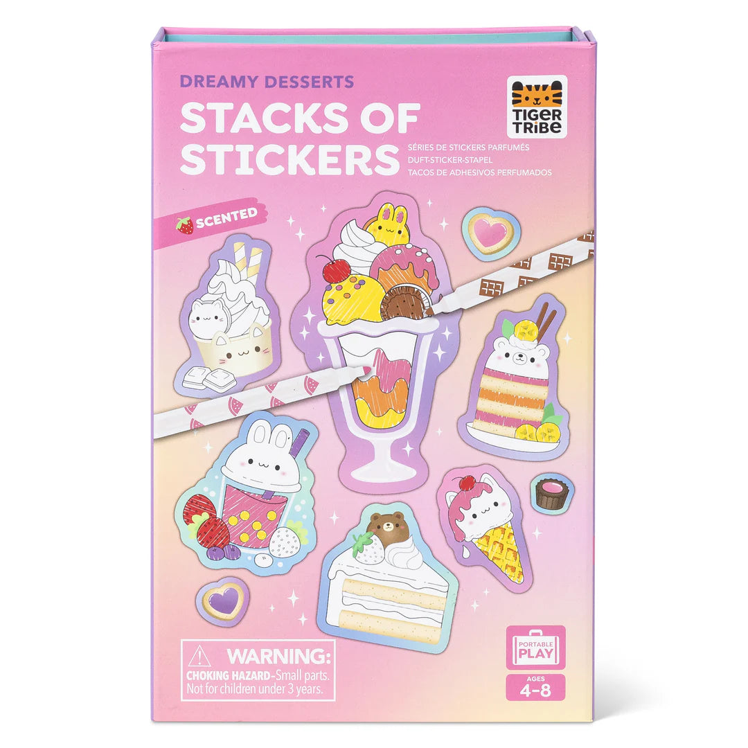 stacks of stickers - dreamy desserts