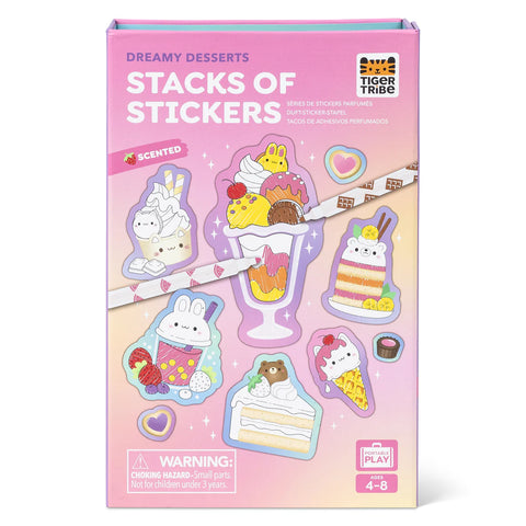 stacks of stickers - dreamy desserts