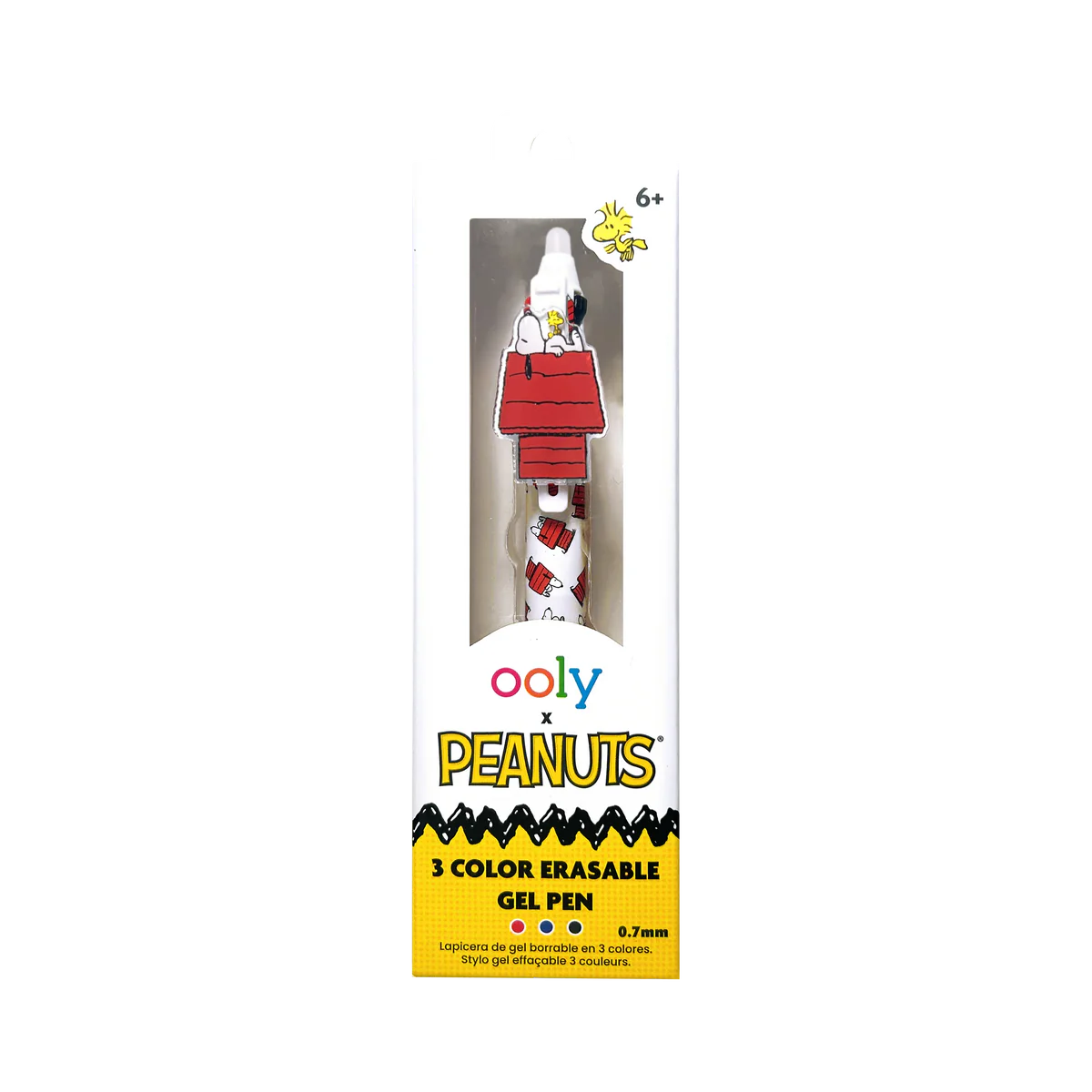 peanuts 3 color erasable gel pen