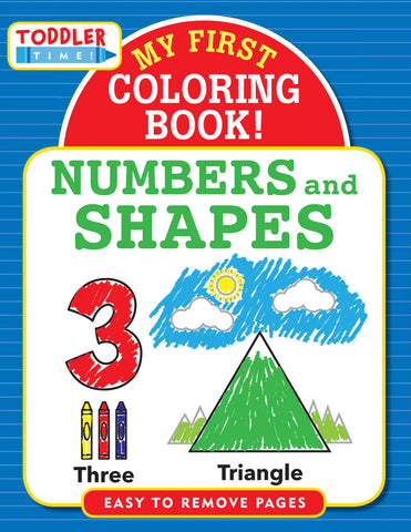 my first coloring book - numbers and shapes