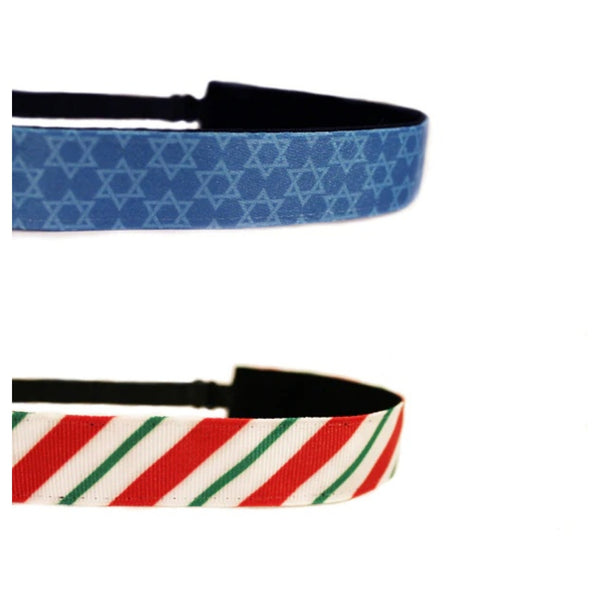 holiday headband - hanukkah or candy stripe