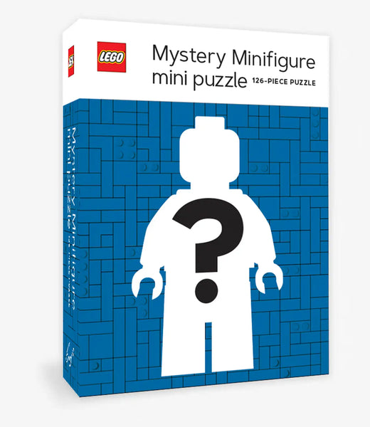 mystery minifigure mini puzzle - blue edition