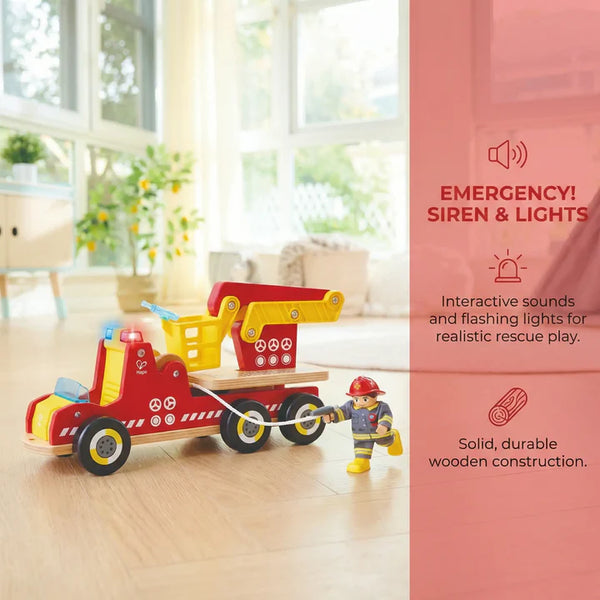 siren and lights fire truck