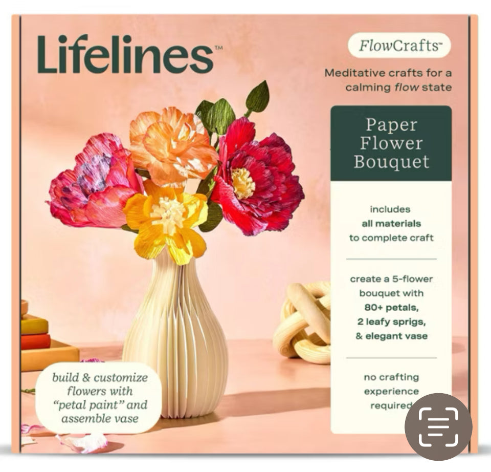 lifelines paper flower bouquet