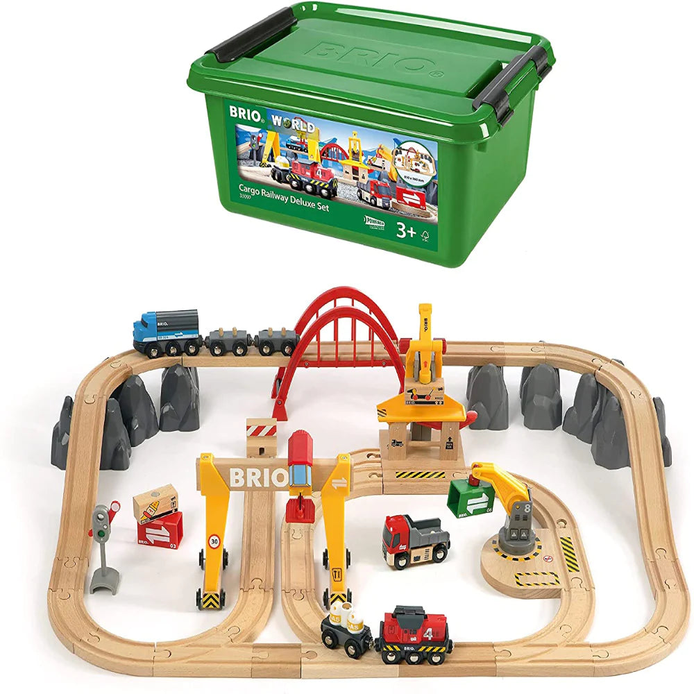 brio cargo railway deluxe set