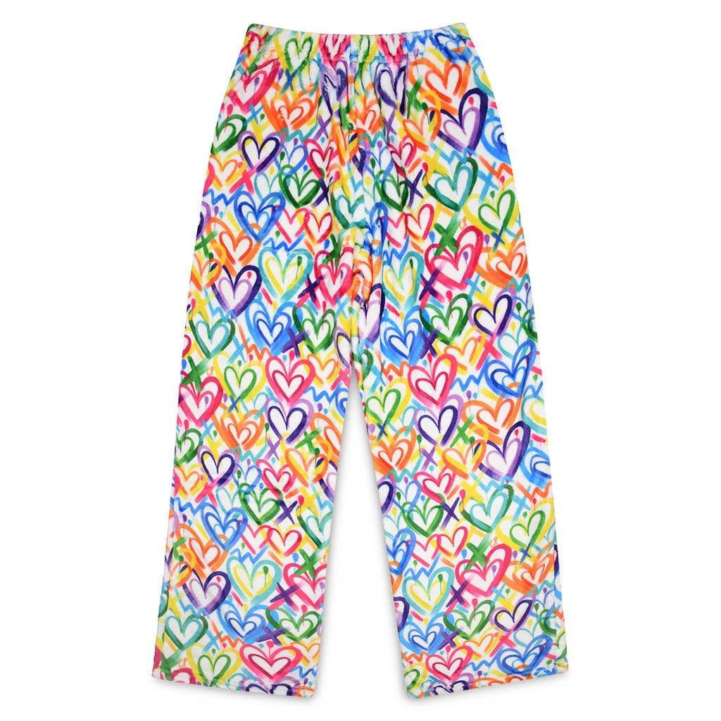 corey paige hearts fuzzie pants