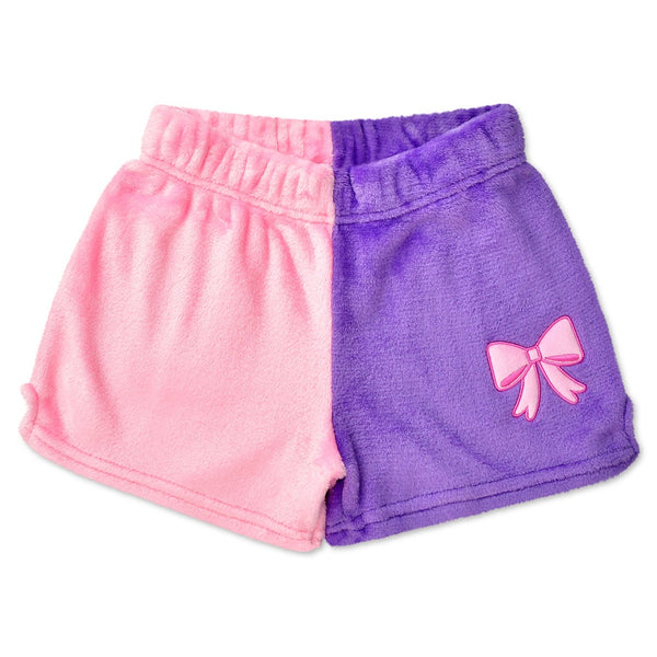 pretty bows color block shorts