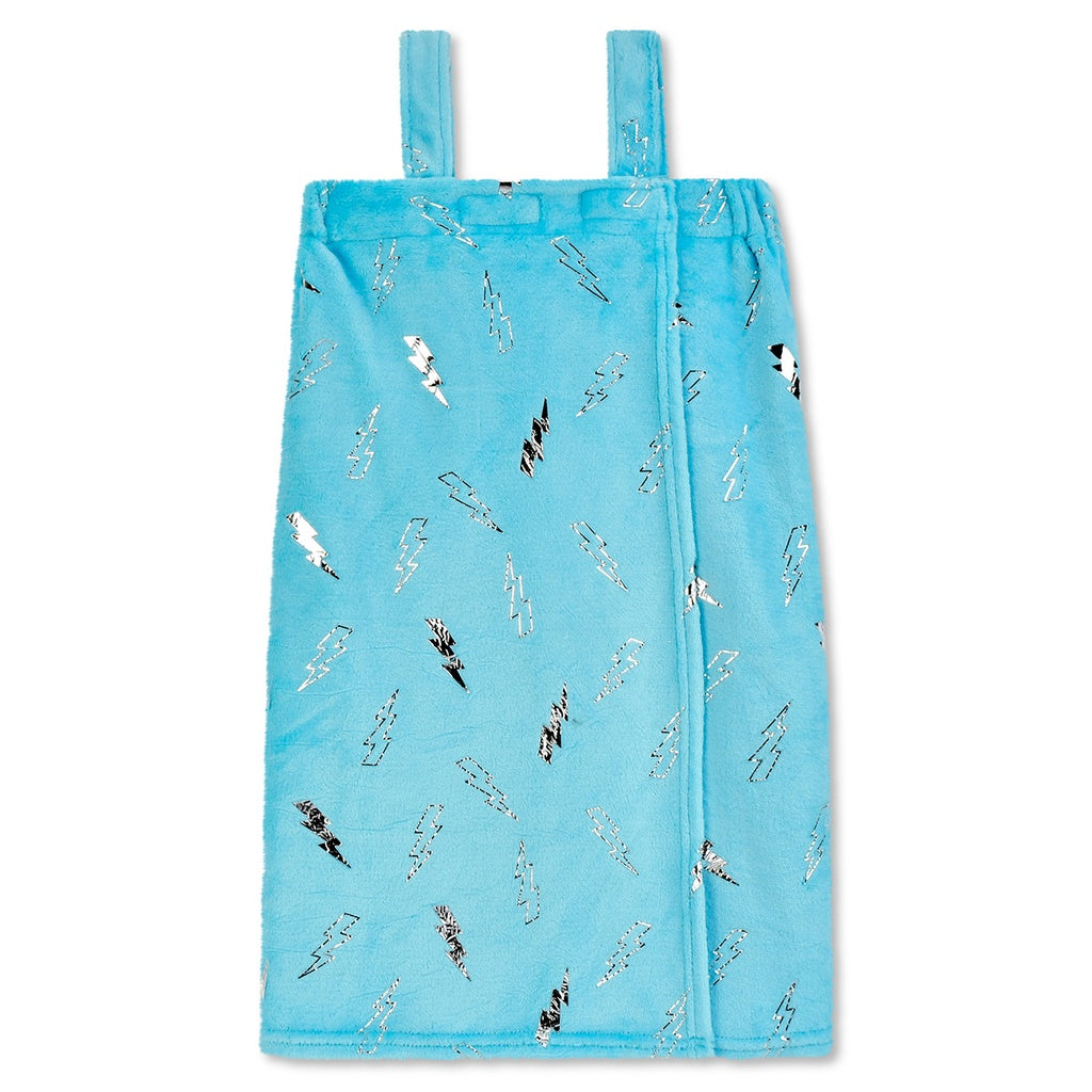 blue foil lightning spa wrap