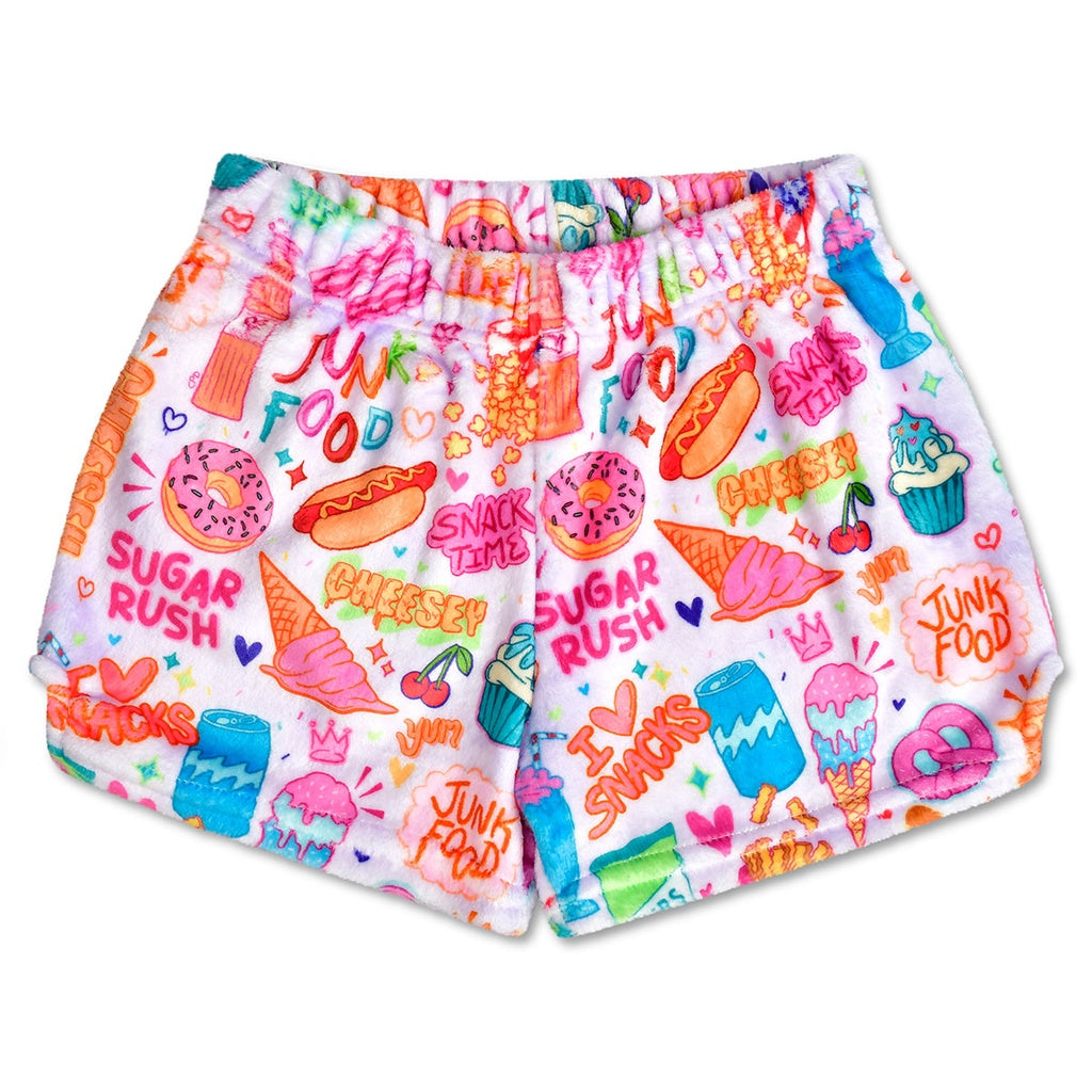 corey paige junk food fuzzie shorts