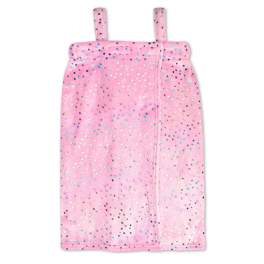 pink foil stars spa wrap