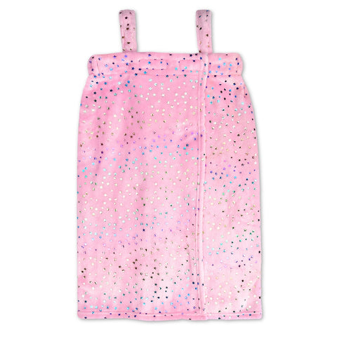 pink foil stars spa wrap