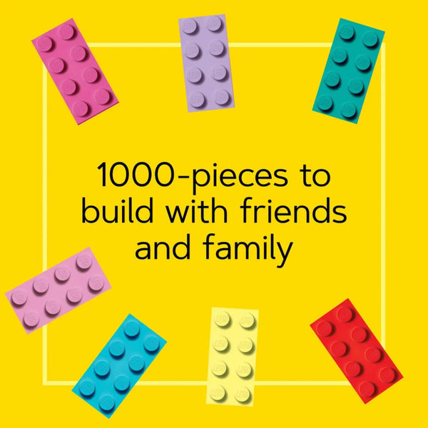 lego minifigure rainbow - 1000 piece puzzle