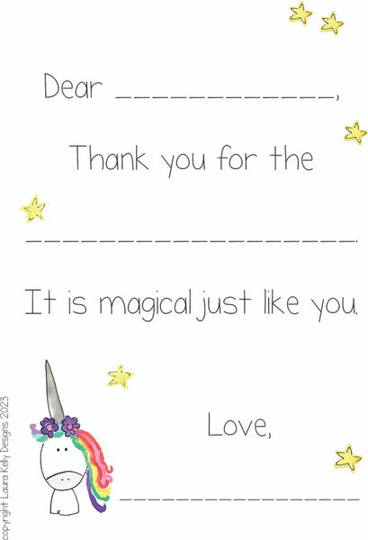 fill in thank you notes - assorted designs