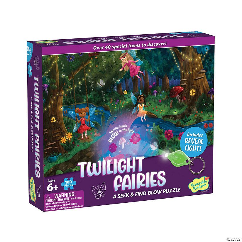 seek and find glow twilight fairies  - 100 piece puzzle