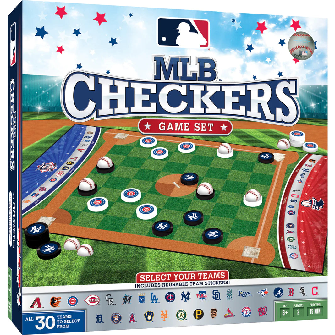 checkers game set - mlb, nhl, and nfl