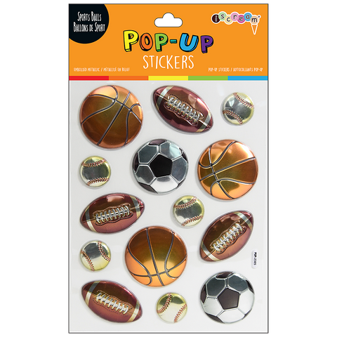 sports ball pop up stickers