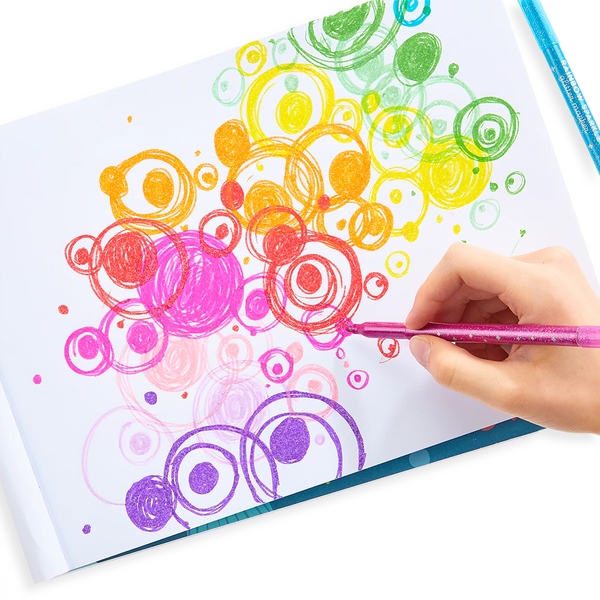 rainbow sparkle glitter markers
