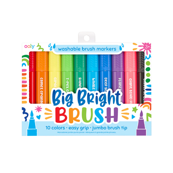big bright brush markers