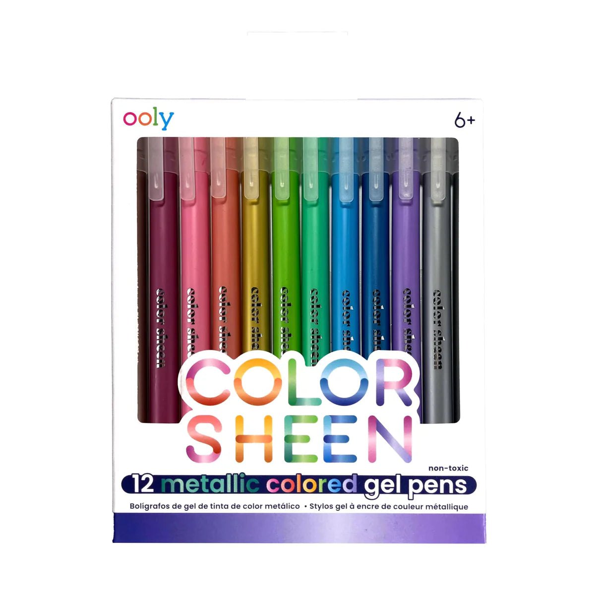 color sheen metallic colored gel pens