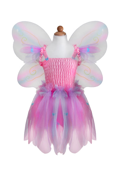 butterfly dress with wings and wand