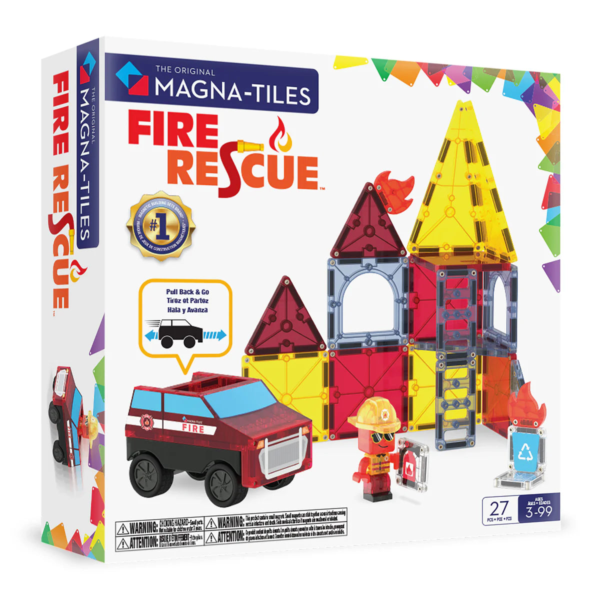 magna-tiles fire rescue