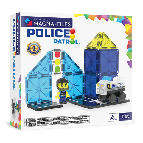 magna-tiles police patrol