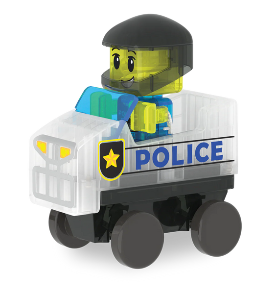magna-tiles police patrol
