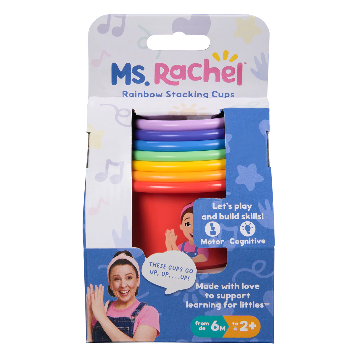ms. rachel rainbow stacking cups