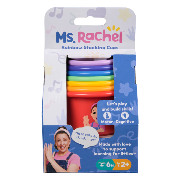 ms. rachel rainbow stacking cups
