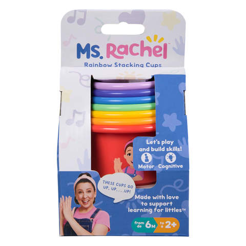 ms. rachel rainbow stacking cups
